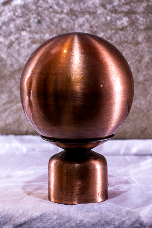 Spherical Copper coated Drapery Knobs